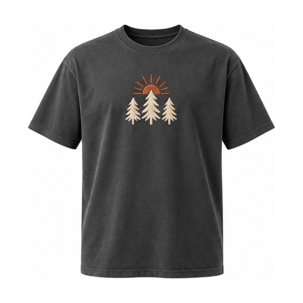 Pine Horizon Embroidered Tee