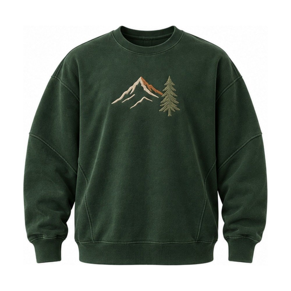 Evergreen Peak Embroidered Sweatshirt
