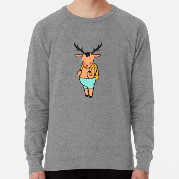 Cute Brown Deer Hiking Backpack Sweatshirt
