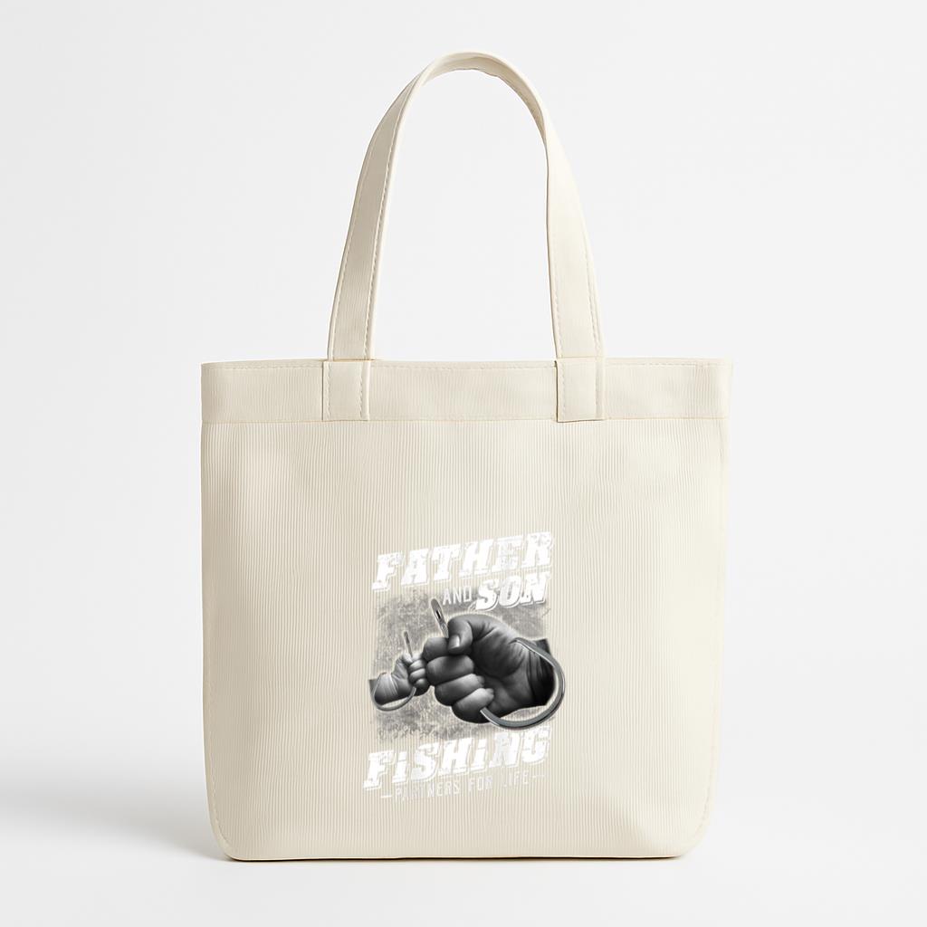 Father And Son Fishing Partner For Life Canvas Tote Bag