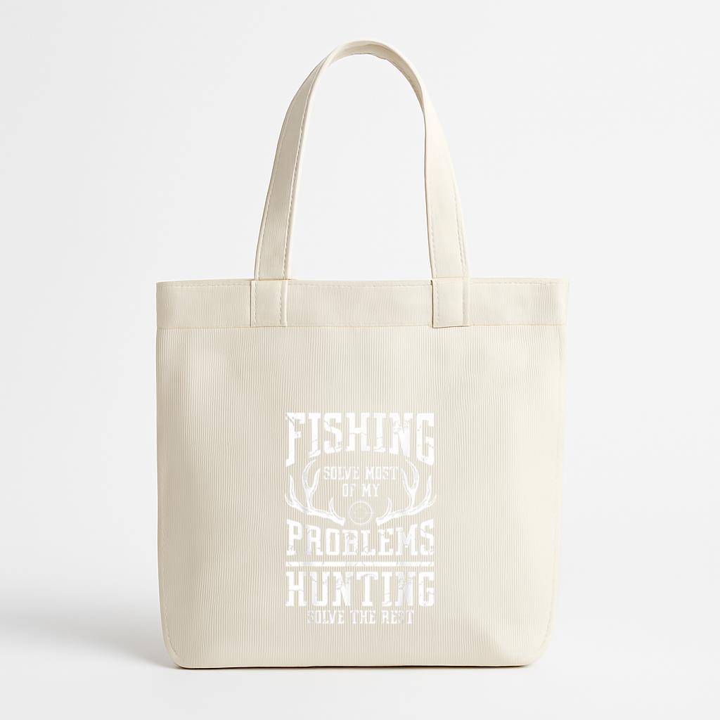 Fishing And Hunting Season Canvas Tote Bag