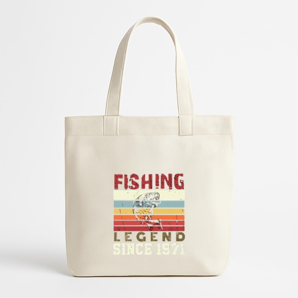 fishing legend since vintage X Canvas Tote Bag