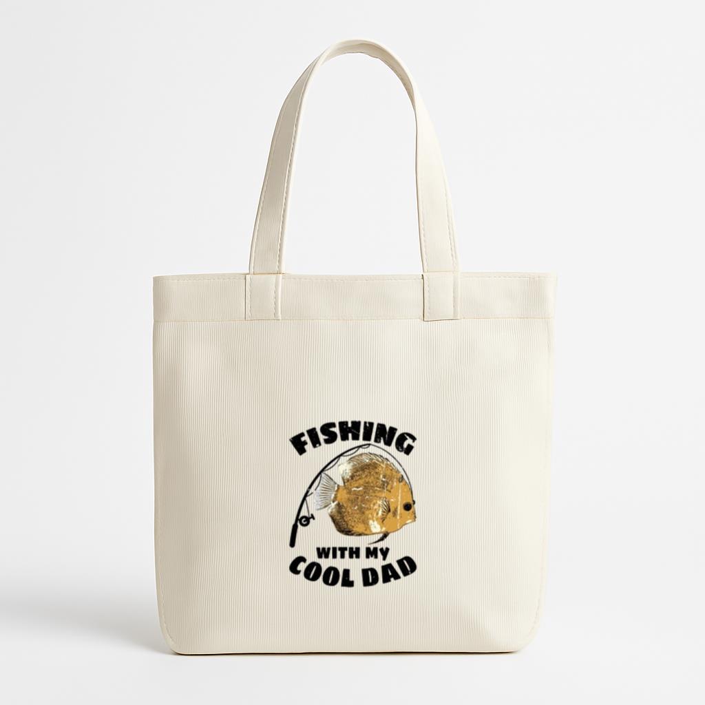 fishing my cool dad t Canvas Tote Bag