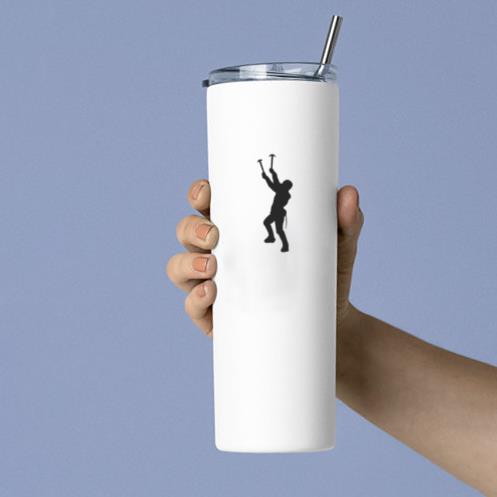 Rock Climbing Silhouette Tumbler