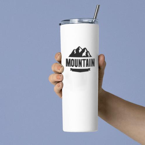 Vintage Mountain Logo Tumbler